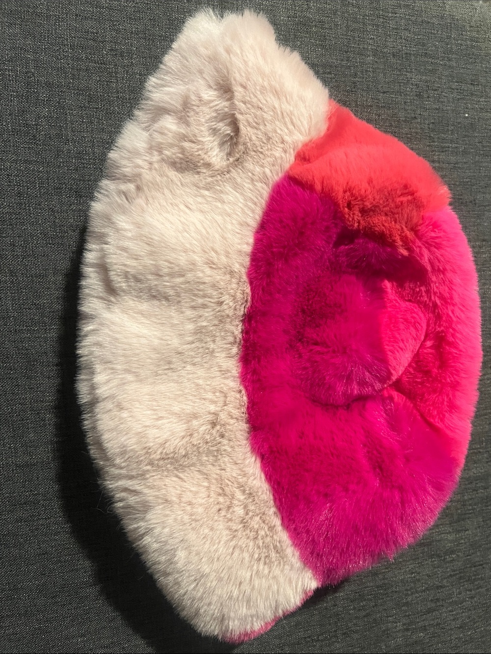 Anthropologie Colorblock Faux Fur Hat